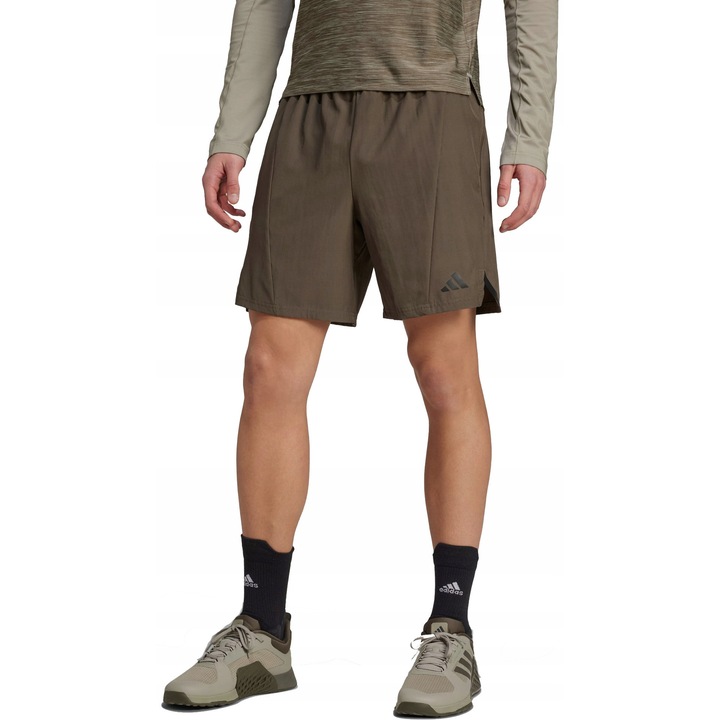 Pantaloni scurti sport barbati Adidas, termoactiv, kaki
