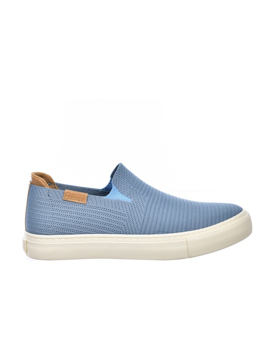Tenisi dama Big Star slip-on, albastru/bej, material textil, design versatil