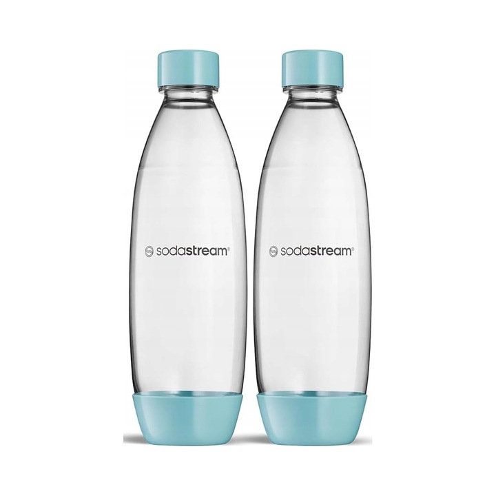 SodaStream FRESH BLUE 1L, Tritan, Környezetbarát, Szénsavasítókkal Kompatibilis, 2 Palackos Szett