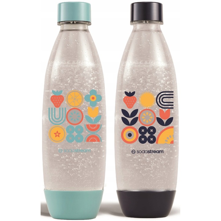 SodaStream Folk 2 db 1000 ml Tritan palack szett, mosogatógépben mosható