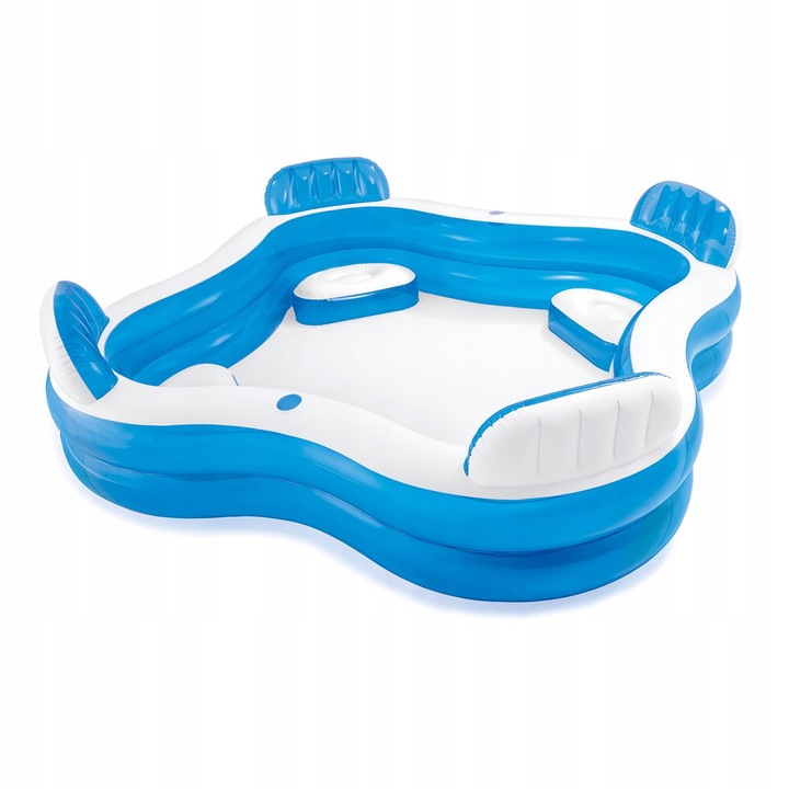 Felfújható medence 4 fotellal, Intex, 229x229x69cm, 763-990l, PVC