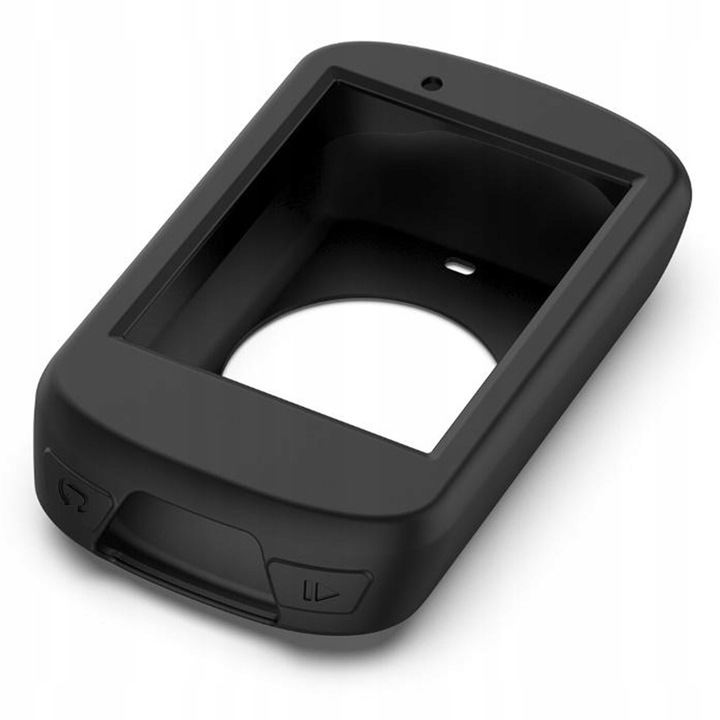 Силиконов калъф за Garmin GPS EDGE 530, Mooris, Черен, Комплект със закалено стъкло 9H