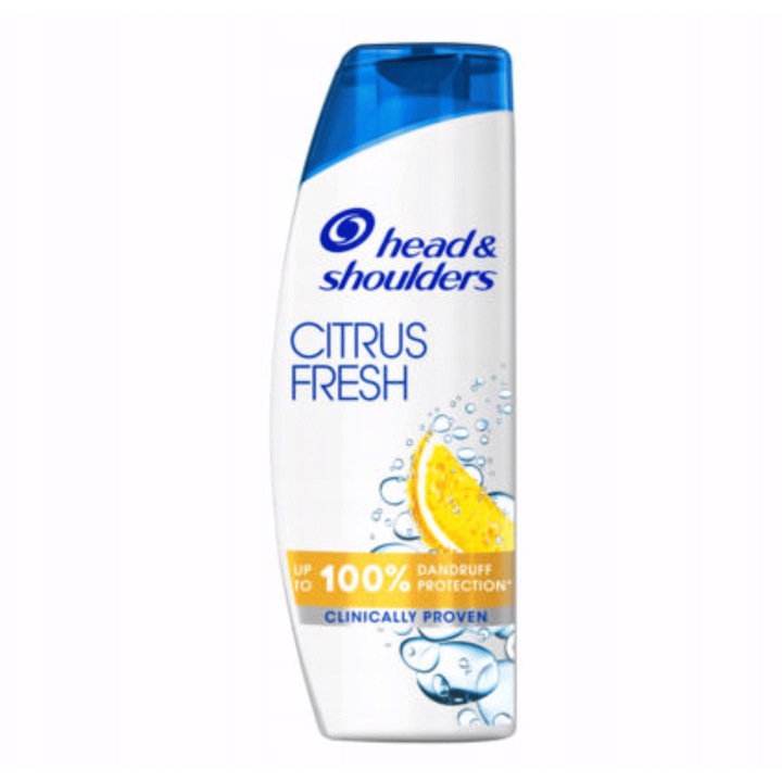 Шампоан 2в1 против пърхот Head & Shoulders Citrus Fresh, 400мл, 72 часа защита, деликатна грижа