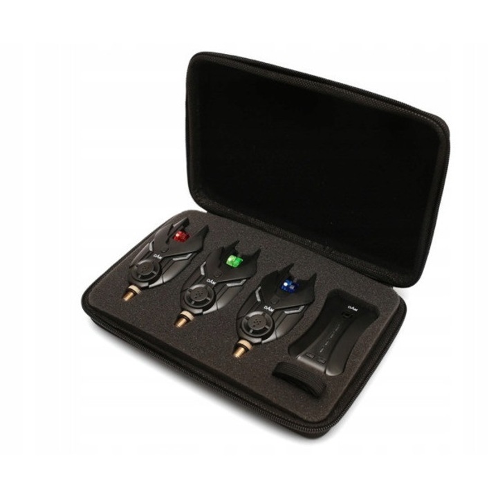 Set semnalizatoare pescuit Dam TF 3+1, functie vibratie, culoare moderna