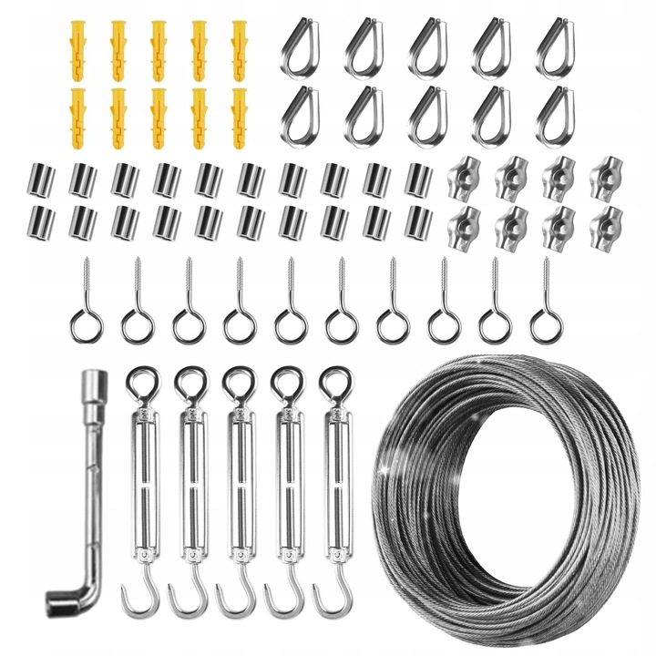 Cablu de otel PVC 3mm, 30m, rezistent la coroziune