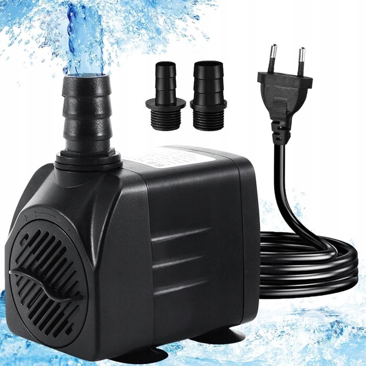 Водна помпа 840L/H 10W за малки фонтани, комплект