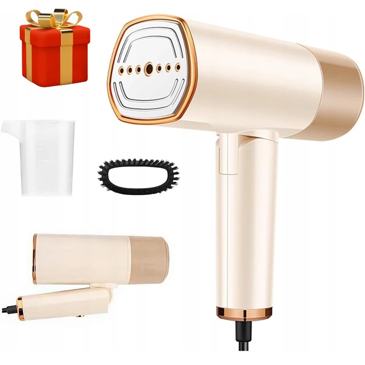 Fier de calcat cu abur, set accesorii, pliabil