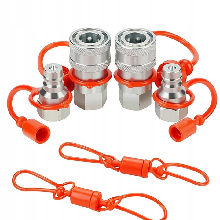 Set conectori rapida hidraulica 1/2", 3600 PSI, tip A, ISO5675