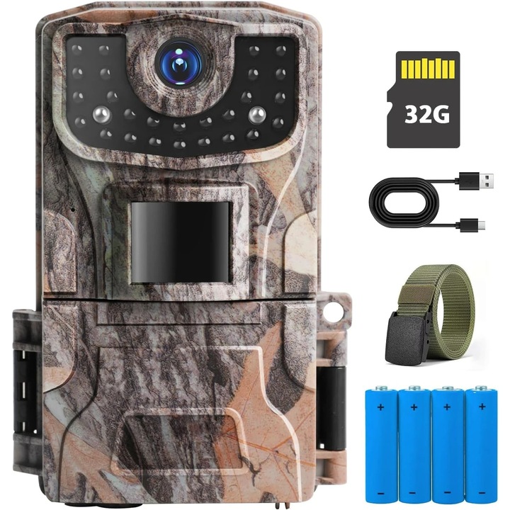 Камера за наблюдение, IR 840nm, 36Mpx, 32GB карта памет