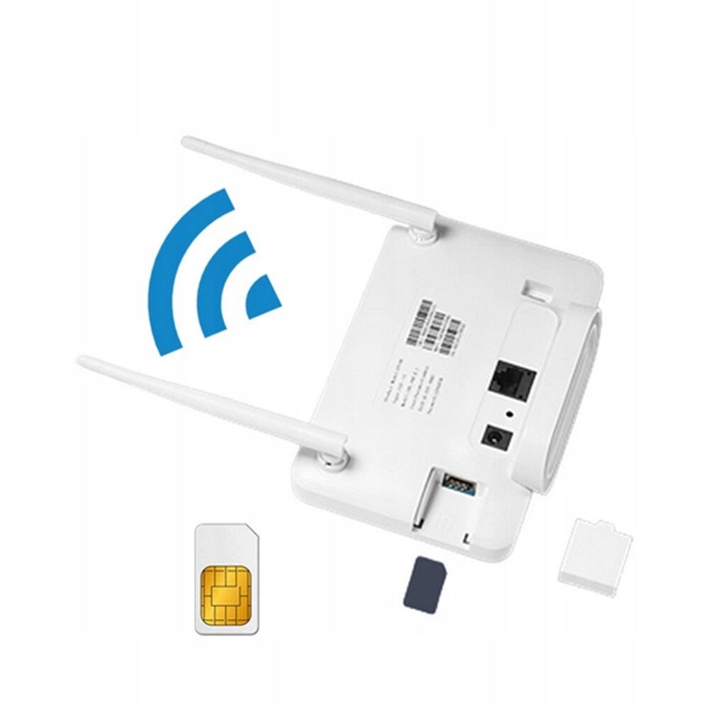 Semnal Router Cu Sim Router wireless 4G LTE cu SIM, viteza 300 Mb/s, WiFi, 10 utilizatori ...