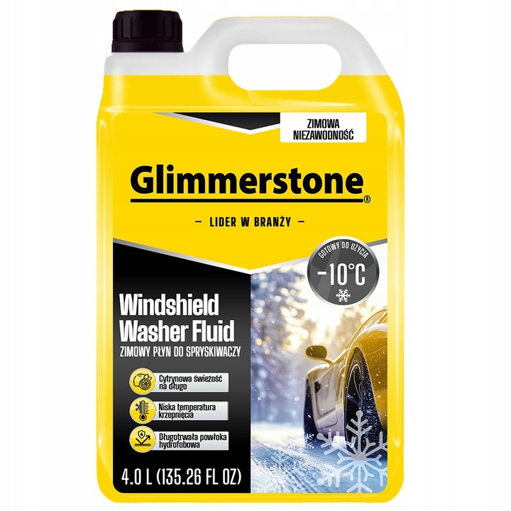 Glimmerstone téli szélvédőmosó folyadék, -10C, 16L, citrus illat, szett