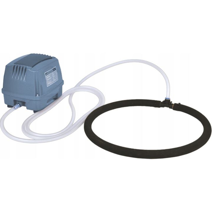 Set pompa de aer Happet Aero Pond 80W cu difuzor 60cm, 80l/min, 243x205x239mm