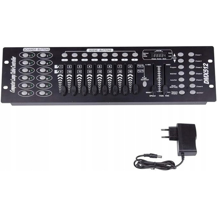 Controler DMX 192 canale, 240 scene, 3-pin, echipamente de lumini