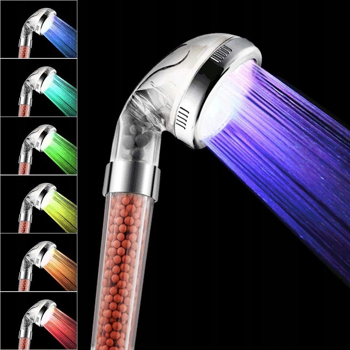 Душ колона с RGB LED осветление, комплект с филтър