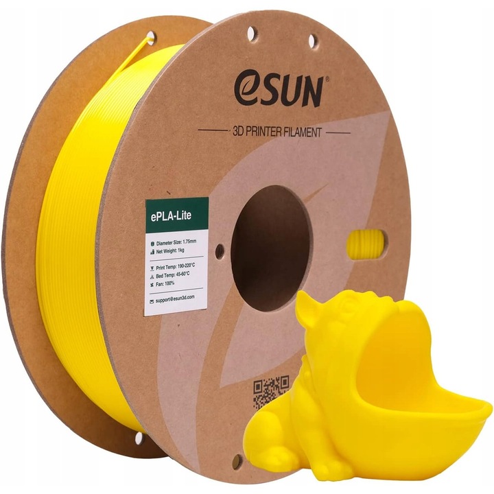 Filament 3D PLA Lite 1,75 mm 1000g galben