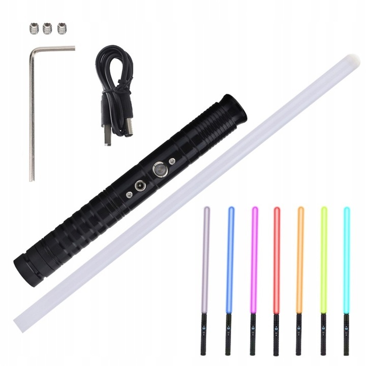 Interaktív Star Wars RGB fénykard, 11 szín, gyermekjáték
