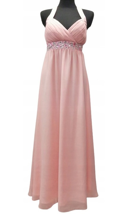 Rochie de nunta, cu pietre, roz, XL INTL