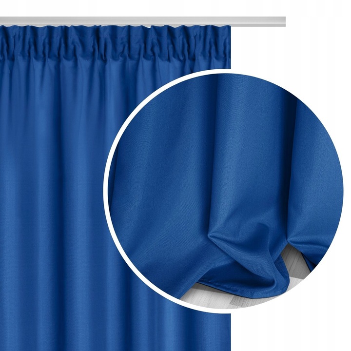 Draperie VIVA, mata, 140x300cm, albastru