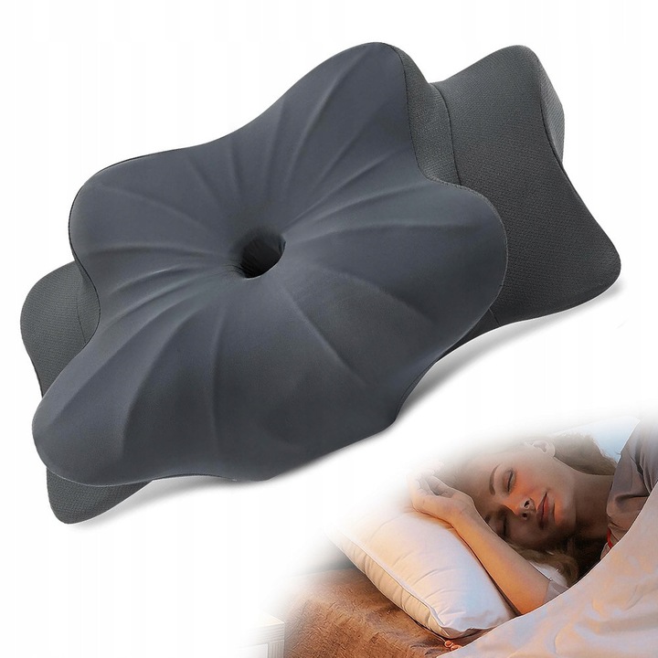 Perna ortopedica profilata din memory, ergonomic, 50x30cm