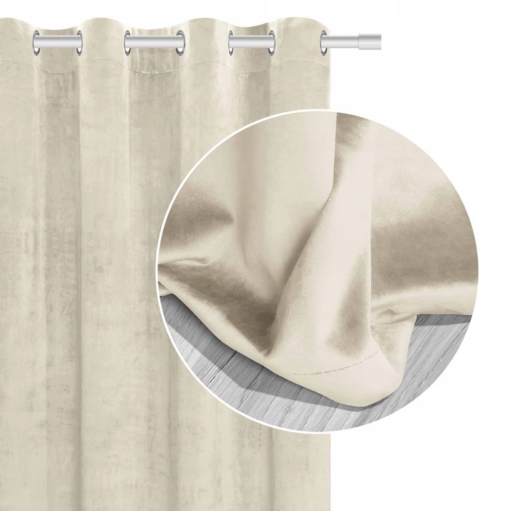 Draperie SOFT, 140x250cm, crem
