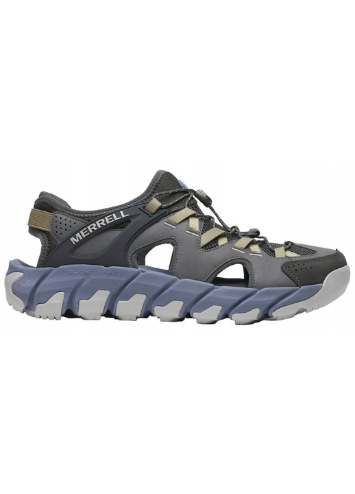 Sandale barbati Merrell, Maipo Explorer Sieve, gri, piele si sintetic, sistem de inchidere cu sireturi, 43 EU