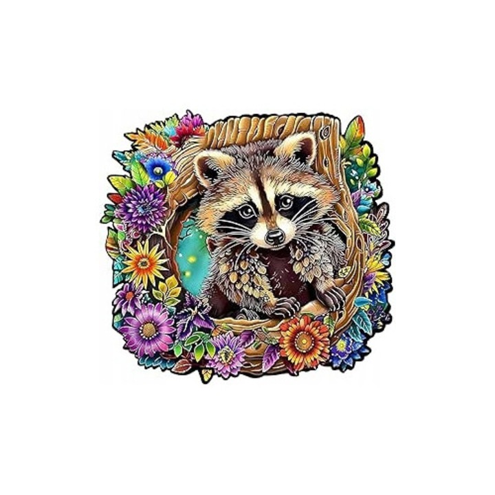 Fajáték 199 elemből, mérete 26x24,2 cm, bagoly design, szett