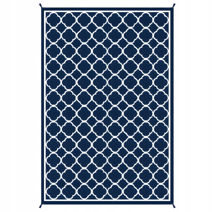 Kültéri szőnyeg 160x230 cm, gránát és fehér, polipropilén, tárolótáskával