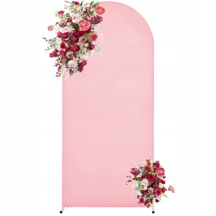 Patura pentru cadru arc 2x1m, roz, set decorativ pentru evenimente