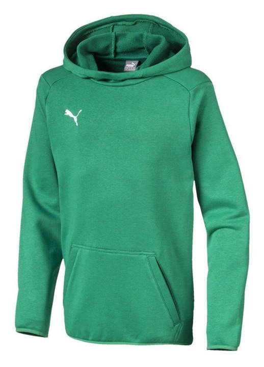 Детски суичър Puma LIGA CASUALS HOODY, зелен, памук, 140 CM