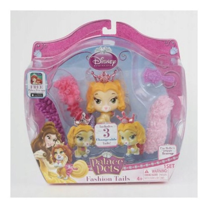 Disney Palace Pets figura, Cobi, Teacup Belle kiskutyája, 7cm