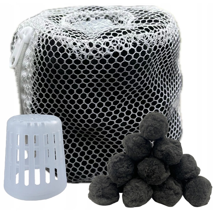 Bile filtrante pentru jacuzzi Coil, activat cu carbon, 70g, set de 20 bile, diametru 30mm