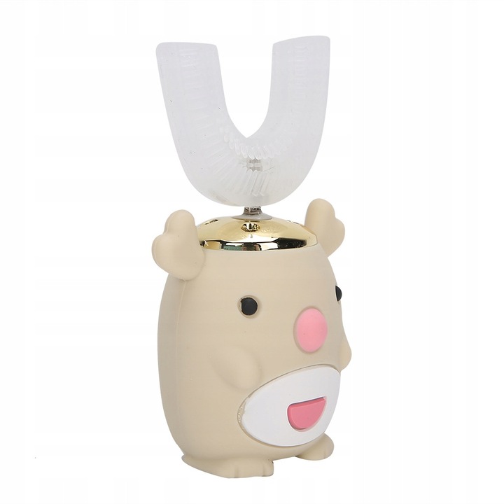 Periuta de dinti electrica pentru copii, 360°, 5 moduri, waterproof, set complet