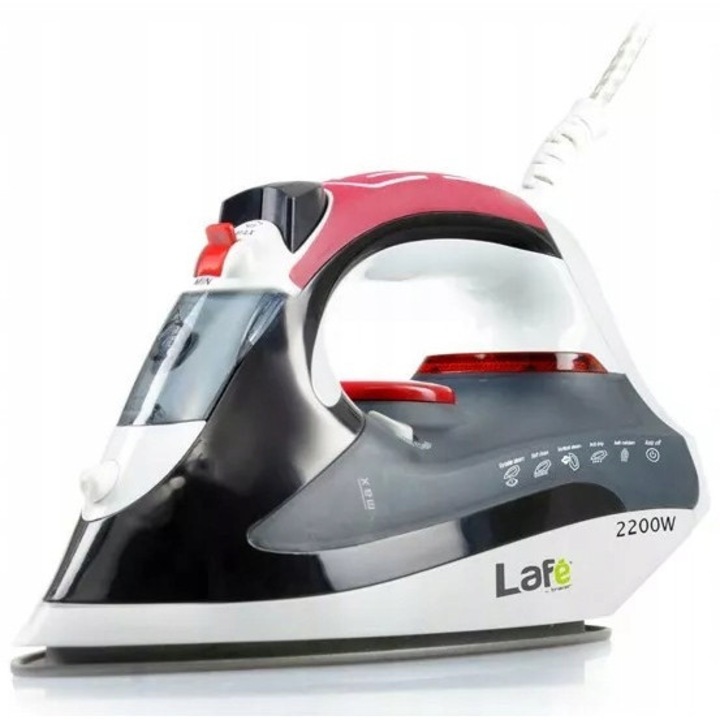Fier de calcat cu abur, 2200W, Anti-Calc, Auto Stop, alb