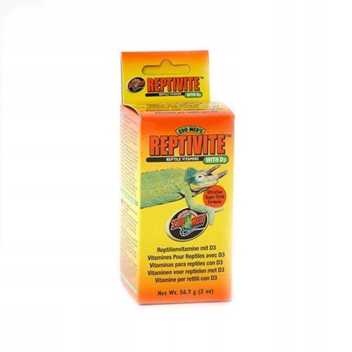 Hrana pentru reptile, Zoomed, Reptivite, vitamine D3, 225g