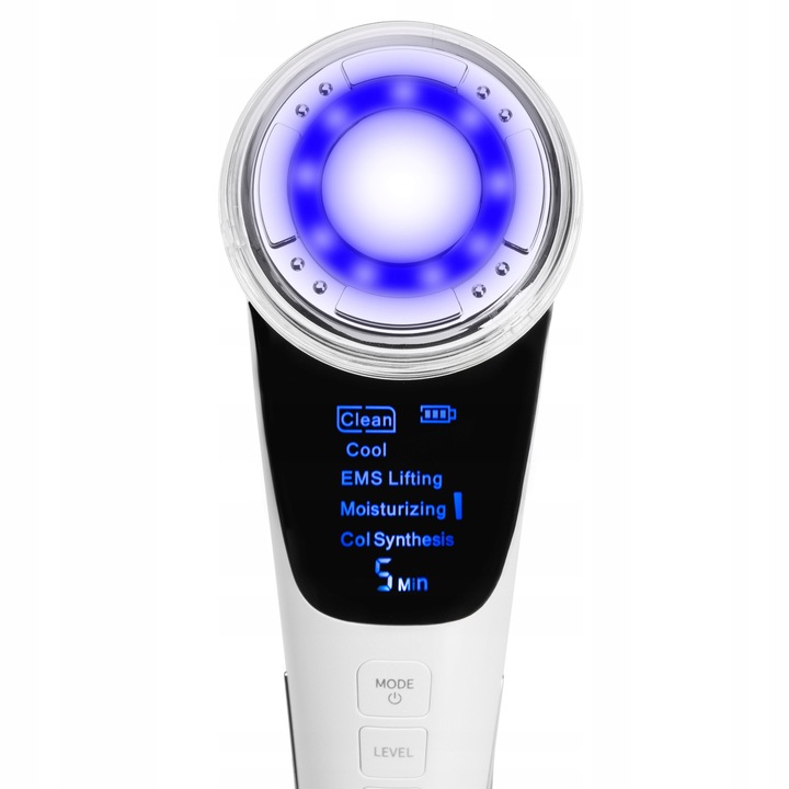 Aparat masaj facial EMS, Coil, roz, 5 moduri de lucru, incarcare USB-C
