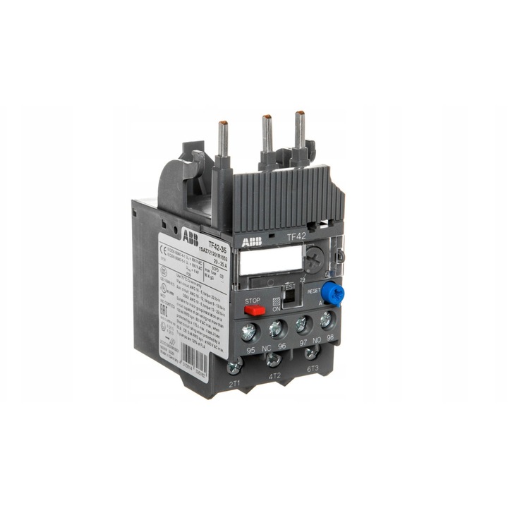 ABB TF42-35 termikus modul 29-35A, közvetlen szerelés, 1 nyitott segédérintkező, 1 zárt segédérintkező
