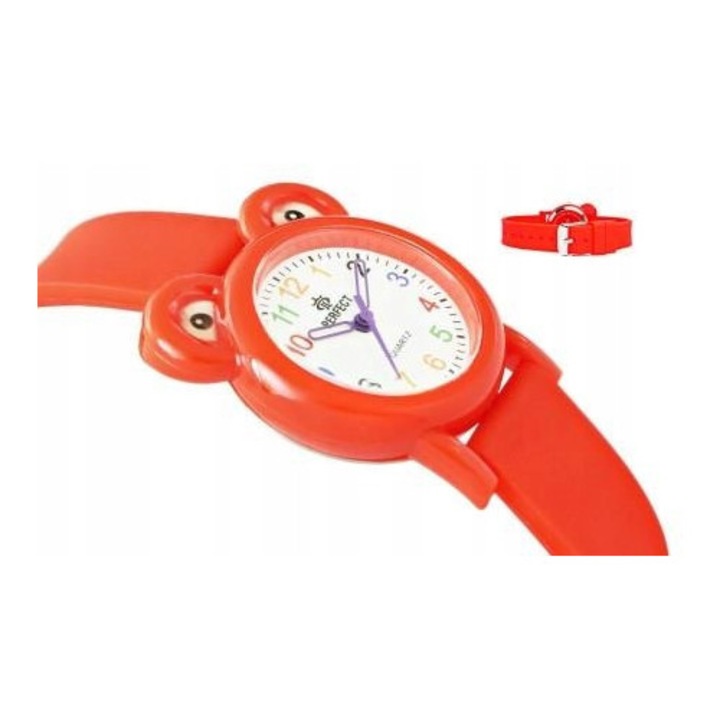 Perfect gyermekóra, A970-1 modell, piros szilikon, vízálló, 28x8,9mm
