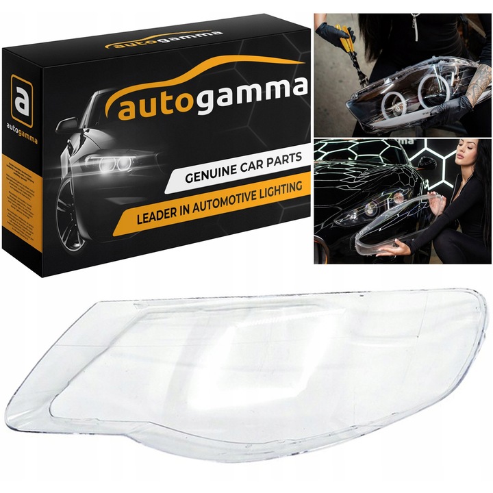 Üvegburkolat VW Touareg I 7L Lift (06-10) bal oldalra, polikarbonát UV védelemmel, egyszerű beszerelés Auto Gamma