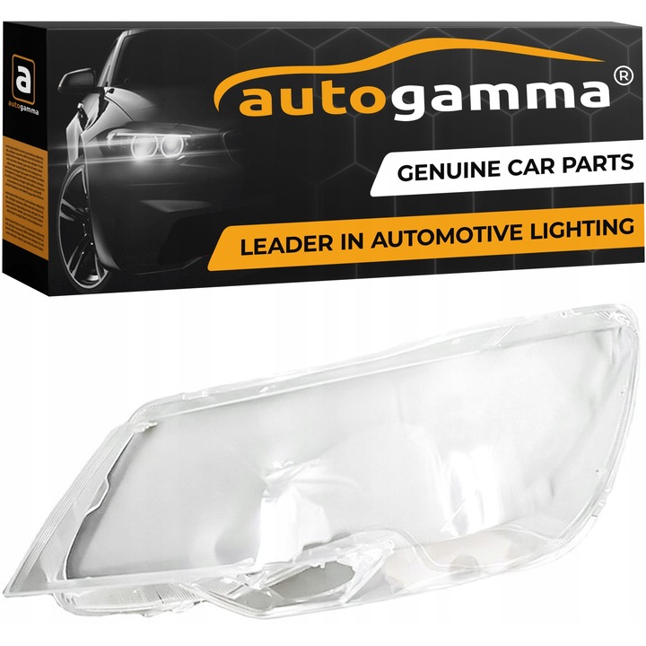 Auto Gamma Skoda Superb 2 B6 2T Lift 2013-2015 jobb fényszóróüveg, átlátszó