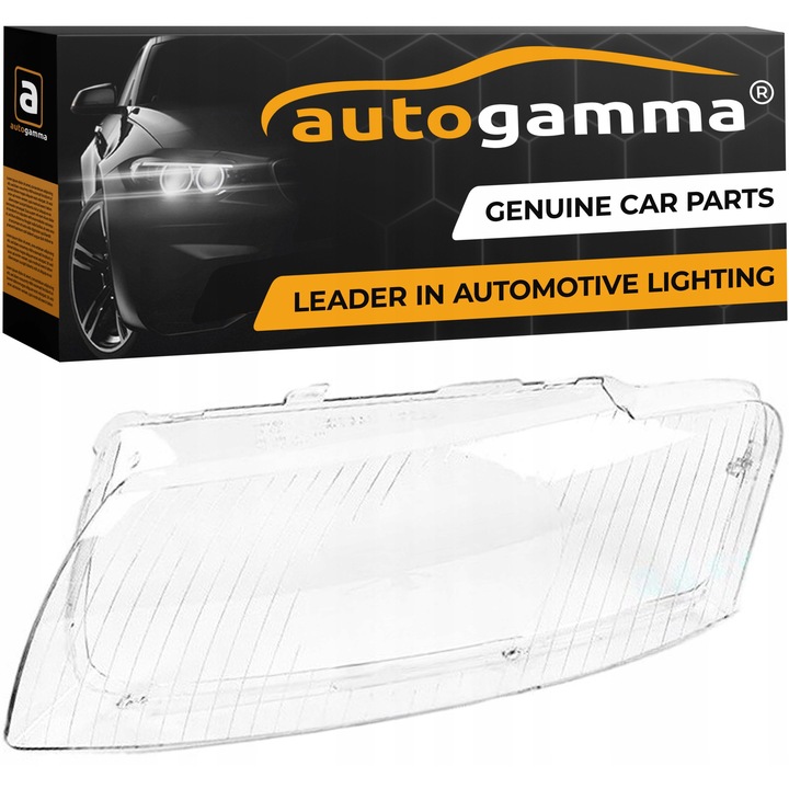 Klosz reflektor Audi A8 D3, Auto Gamma, üveg, bal, UV-álló