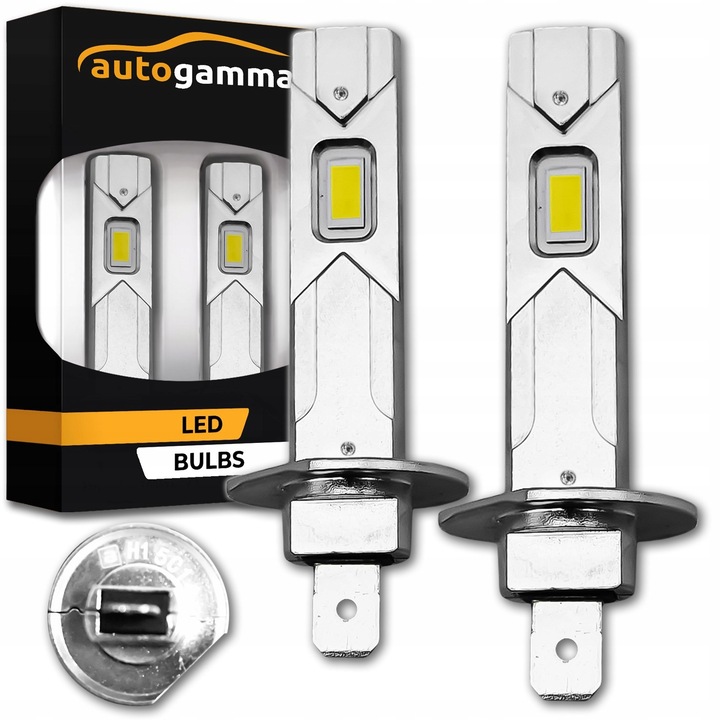 H1 LED izzók Auto Gamma 12V/24V, 16000LM, 6000K, 2 darabos készlet