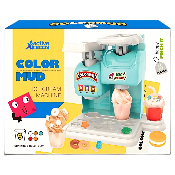 Fagyizó szett, Aktív hobbi, 3 év+, 4 forma, többszínű