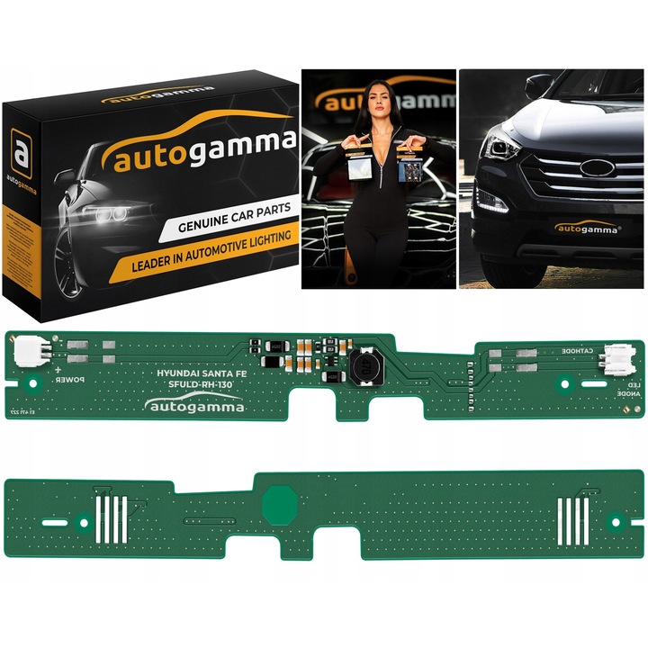 Auto Gamma DRL LED vezérlőpanel Hyundai Santa Fe-hez, egyszerű telepítés, hibamentes, 3x alacsonyabb fogyasztás