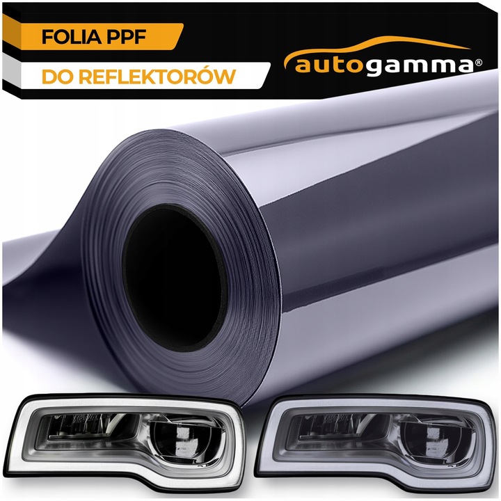 Folie PPF Auto Gamma Night Blue, enyhén sötétített, kék, 30x1500cm