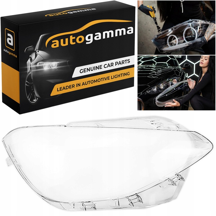 Üveg burkolat fényszóróhoz BMW 1-es sorozat F20 (11-15) Auto Gamma alkatrészek, Cserealkatrészek, Jobb, Polikarbonát UV védelemmel