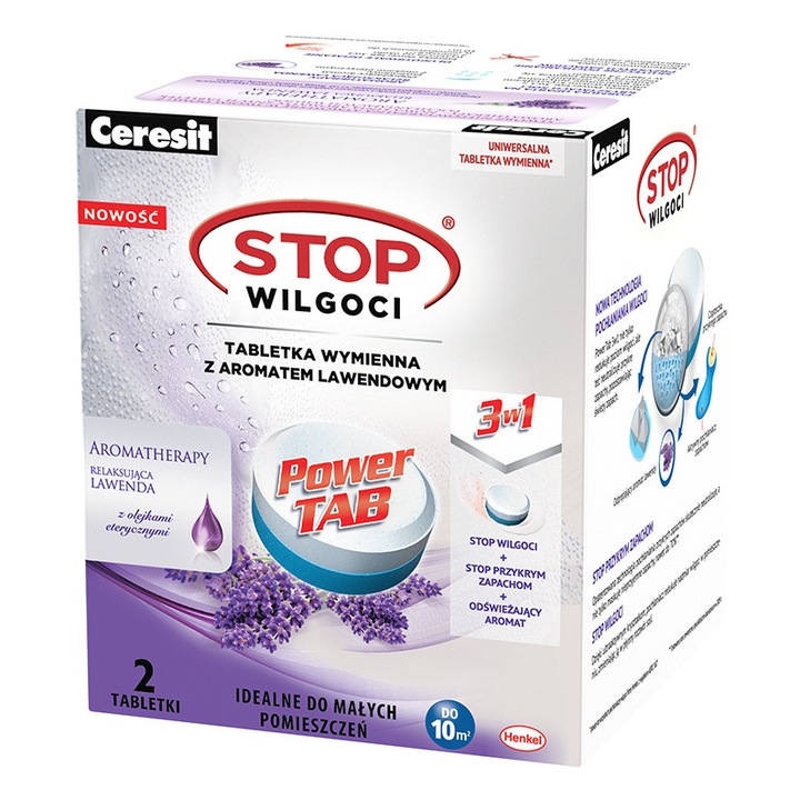 Ceresit páraelszívó tabletta, 2 x 300g, levendula