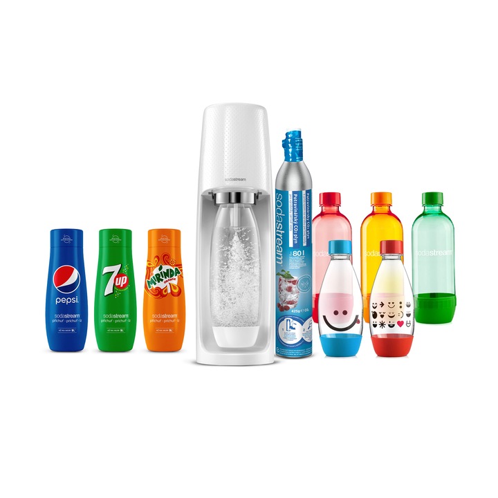 Cseregomb SodaStream Spirit, Easy, Fizzy készülékhez, szürke, 3D technológia