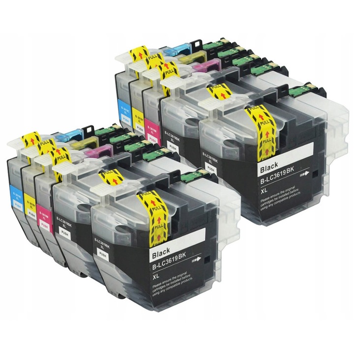 Maibang LC3619 tintapatron készlet, 5 db, 2x fekete 65ml, 1x kék 20ml, 1x piros 20ml, 1x sárga 20ml