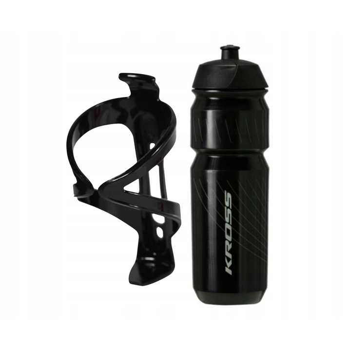 KROSS Fresh kulacs 750ml, fekete, BPA FREE anyag, ergonomikus kialakítás