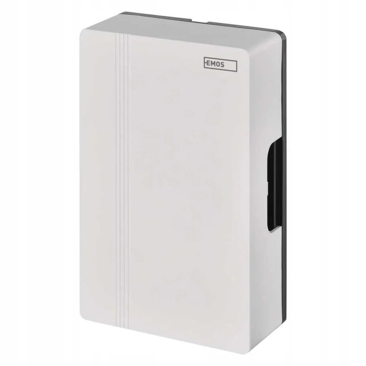 Emos elektromos csengő, fehér, 1 dallam, 85 dB, 107x105x49 mm, 1 db-os készlet.